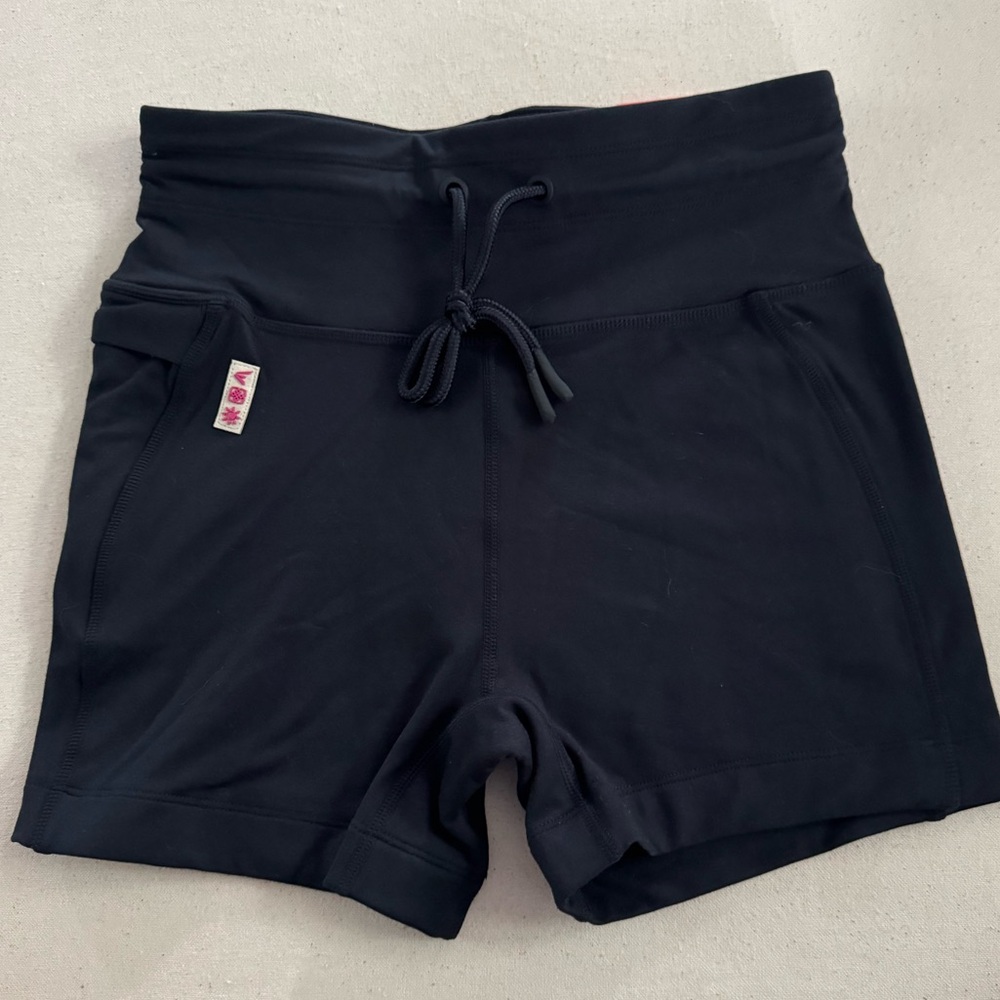 Easton Black Athletic Shorts with Drawstring Waistband